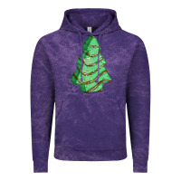 Cloud Purple green christmas cake Vintage Hoodie - FaDigitalArtStudio