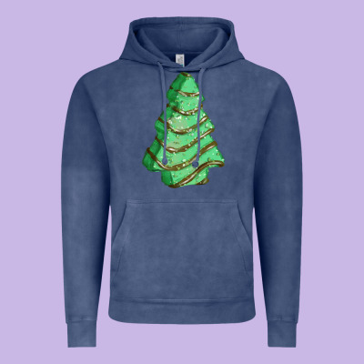Green Christmas Cake Vintage Hoodie Designed By Fadigitalartstudio