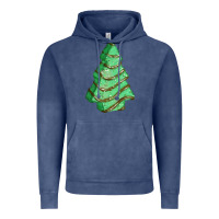 Vintage Denim green christmas cake Vintage Hoodie - FaDigitalArtStudio