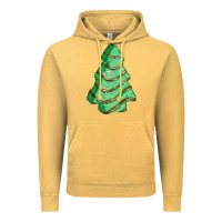 Vintage Mustard green christmas cake Vintage Hoodie - FaDigitalArtStudio