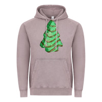 Vintage Zinc green christmas cake Vintage Hoodie - FaDigitalArtStudio
