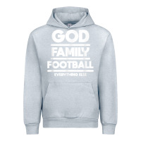 Heather Grey god family football christian faith shirt Urban Hoodie - baoMotion