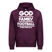 Mauve Wine god family football christian faith shirt Urban Hoodie - baoMotion
