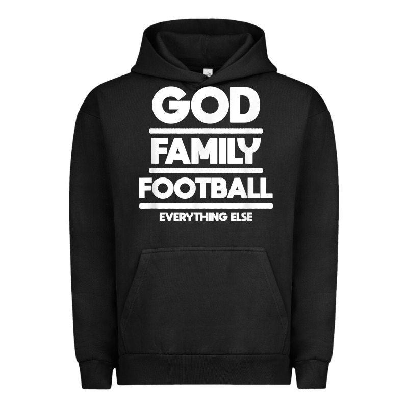 God Family Football Christian Faith Shirt Urban Hoodie by baoMotion | Teevron