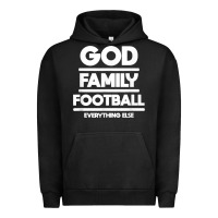 Pigment Black god family football christian faith shirt Urban Hoodie - baoMotion