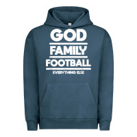 Pigment Midnight Navy god family football christian faith shirt Urban Hoodie - baoMotion