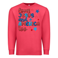 Cardinal love jesus and america too Premium Sweatshirt - JahusDesignShop