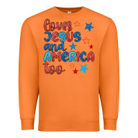 Carrot love jesus and america too Premium Sweatshirt - JahusDesignShop