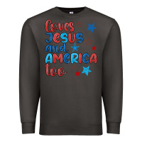 Smoke love jesus and america too Premium Sweatshirt - JahusDesignShop