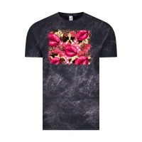 Cloud Black Valentine's Day pink plaid red glitter cowhide Vintage Tee - FaDigitalArtStudio