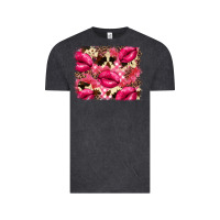Vintage Black Valentine's Day pink plaid red glitter cowhide Vintage Tee - FaDigitalArtStudio