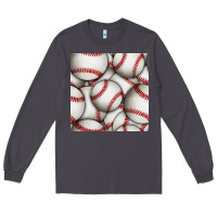 Smoke baseball seamless pattern Long Sleeve Tee - BundleAndBundleShop