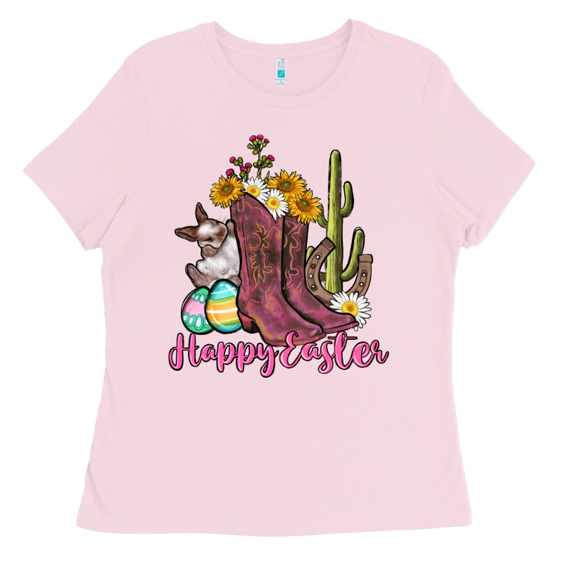 Happy Easter Western Easter Day Ladies Tee by CowGirlArtShop | Teevron