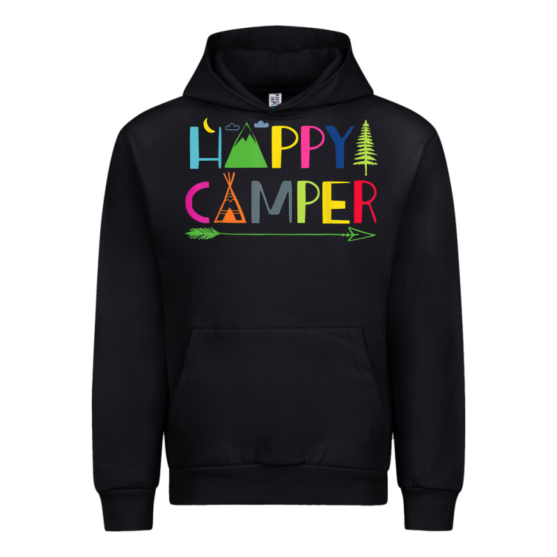 Camping Arrow Camper Happy Summer Camp Camping Kids 635 Urban Hoodie by baoMotion | Teevron