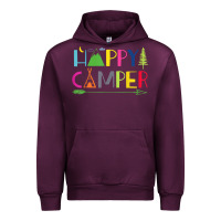 Mauve Wine camping arrow camper happy summer camp camping kids 635 Urban Hoodie - baoMotion