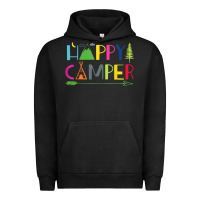 Pigment Black camping arrow camper happy summer camp camping kids 635 Urban Hoodie - baoMotion