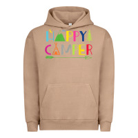 Pigment Burro camping arrow camper happy summer camp camping kids 635 Urban Hoodie - baoMotion