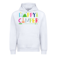 White camping arrow camper happy summer camp camping kids 635 Urban Hoodie - baoMotion