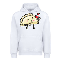 White pierogi lovers t  shirt pierogi kawaii emoticon polish food dyngus day Urban Hoodie - baoMotion