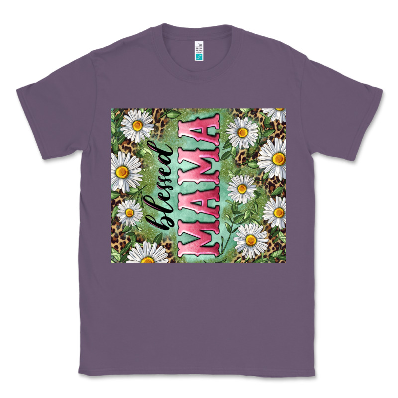 Blessed Mama With Daisy And Leopard Classic Tee by RanaPortraitStore | Teevron