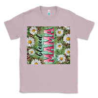 Lilac Blessed mama with daisy and leopard Classic Tee - RanaPortraitStore