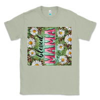 Matcha Blessed mama with daisy and leopard Classic Tee - RanaPortraitStore