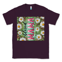 Plum Blessed mama with daisy and leopard Classic Tee - RanaPortraitStore