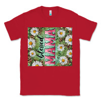 Red Blessed mama with daisy and leopard Classic Tee - RanaPortraitStore