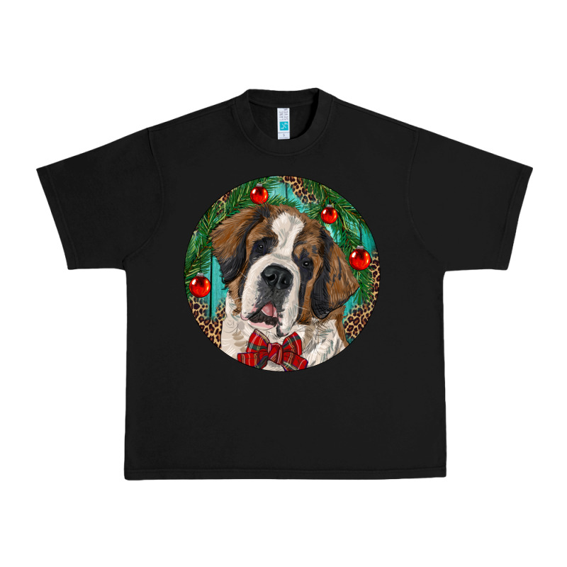 Christmas St. Bernard Urban Heavy Tee by RanaPortraitStore | Teevron