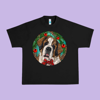 Christmas St. Bernard Urban Heavy Tee Designed By Ranaportraitstore
