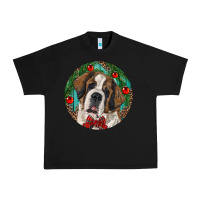 Black Christmas St. Bernard Urban Heavy Tee - RanaPortraitStore