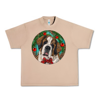 Burro Christmas St. Bernard Urban Heavy Tee - RanaPortraitStore