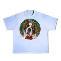 Grape Ice Christmas St. Bernard Urban Heavy Tee - RanaPortraitStore