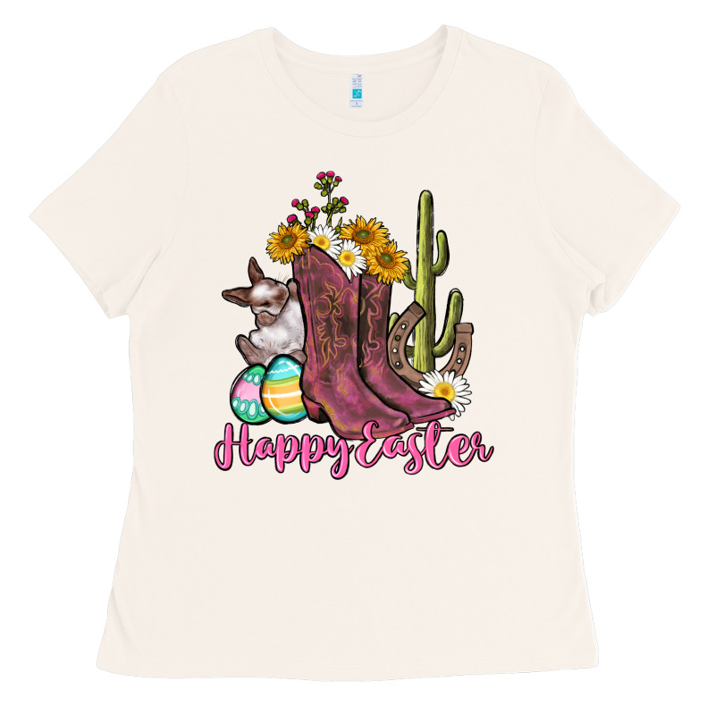 Happy Easter Western Easter Day Ladies Tee by CowGirlArtShop | Teevron