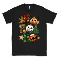 Black ho ho ho christmas Classic Tee - CowGirlArtShop