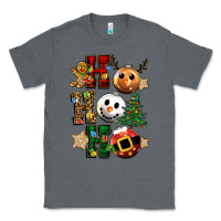 Charcoal Heather ho ho ho christmas Classic Tee - CowGirlArtShop