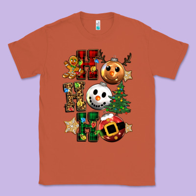 Ho Ho Ho Christmas Classic Tee Designed By Cowgirlartshop