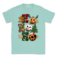 Seafoam ho ho ho christmas Classic Tee - CowGirlArtShop