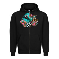 Black race sunflower patches Zipper Hoodie - AdoDesignShop