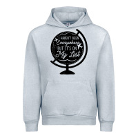 Heather Grey i haven't been everywhere but it's on my list travel t shirt Urban Hoodie - baoMotion