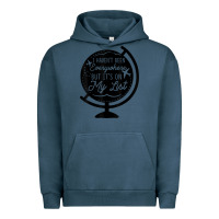 Pigment Midnight Navy i haven't been everywhere but it's on my list travel t shirt Urban Hoodie - baoMotion