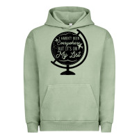 Pigment Oil Green i haven't been everywhere but it's on my list travel t shirt Urban Hoodie - baoMotion