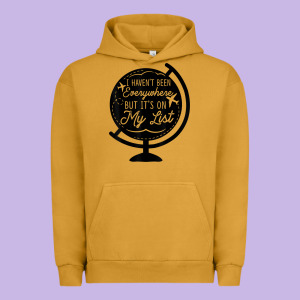 I Haven't Been Everywhere But It's On My List Travel T Shirt Urban Hoodie Designed By Baomotion
