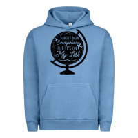Pigment Pebble Blue i haven't been everywhere but it's on my list travel t shirt Urban Hoodie - baoMotion