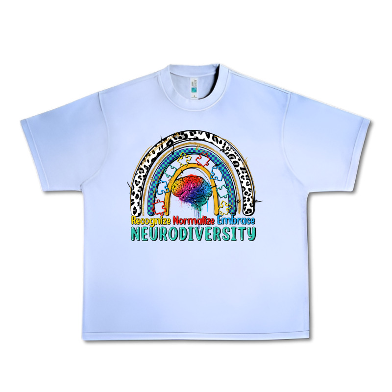 Recognize Normalize Embrace Neurodiversity Autism Urban Heavy Tee by FaDigitalArtStudio | Teevron