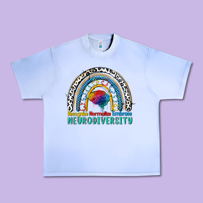 Recognize Normalize Embrace Neurodiversity Autism Urban Heavy Tee Designed By Fadigitalartstudio