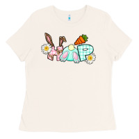 Bone Hop bunny Easter Day Ladies Tee - CowGirlArtShop