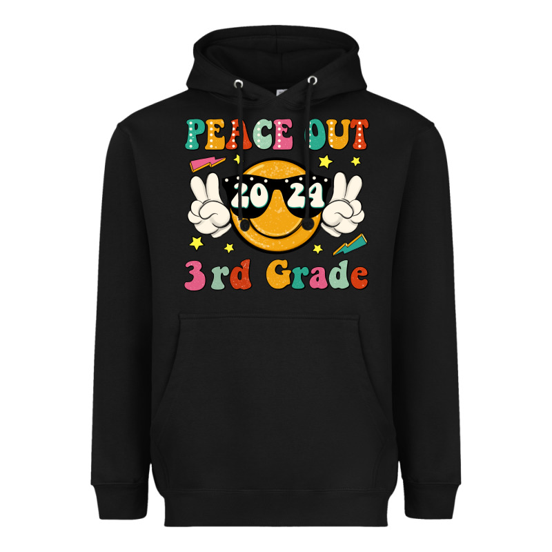 Peace Out 2024 3rd Grade Heavyweight Hoodie by JahusDesignShop | Teevron
