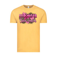 Vintage Mustard Stronger than Cancer Vintage Tee - FaDigitalArtStudio