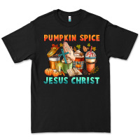 Black pumpkin spice and jesus christ Premium Tee - CowGirlArtShop